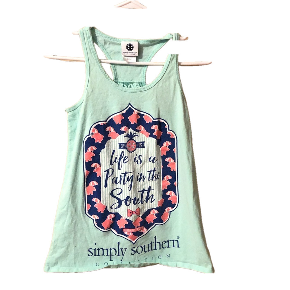 ⭐️ 3 For $15 Simply Southern Racerback Back …